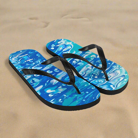 Jess Lewis Seafoam Flip-Flops - Free Delivery! Rock / Mathrock / Progressive / Jazz Fusion - Alternative Apparel and Merch Only from Phase B Records.