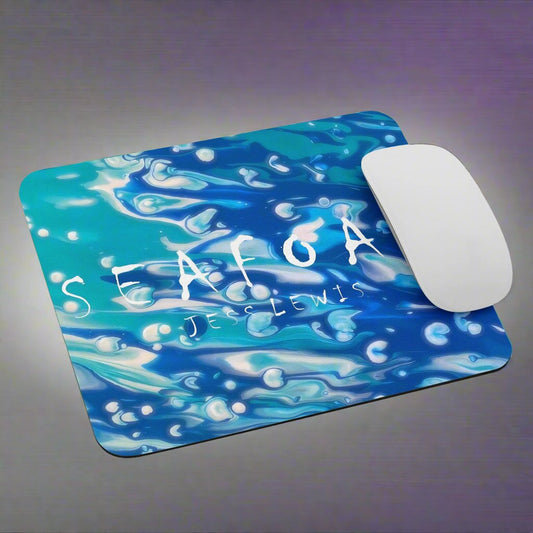 Jess Lewis Seafoam Mouse pad - Free Delivery! Rock / Mathrock / Progressive / Jazz Fusion - Alternative Apparel and Merch Only from Phase B Records.