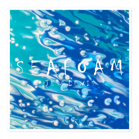 Jess Lewis Seafoam Stickers - Free Delivery! Rock / Mathrock / Progressive / Jazz Fusion - Alternative Apparel and Merch Only from Phase B Records.