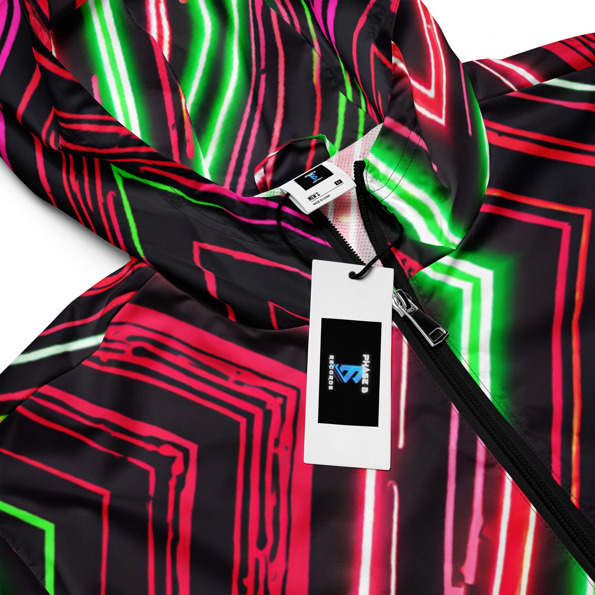 Phase B Records EDM Men’s windbreaker - Free Delivery! Rock / Metal / Electronic / EDM / Underground - Alternative Apparel and Merch Only from Phase B Records.