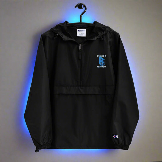 Phase B Records Embroidered Champion Packable Jacket - Free Delivery! Rock / Metal / Electronic / EDM / Underground - Alternative Apparel and Merch Only from Phase B Records.
