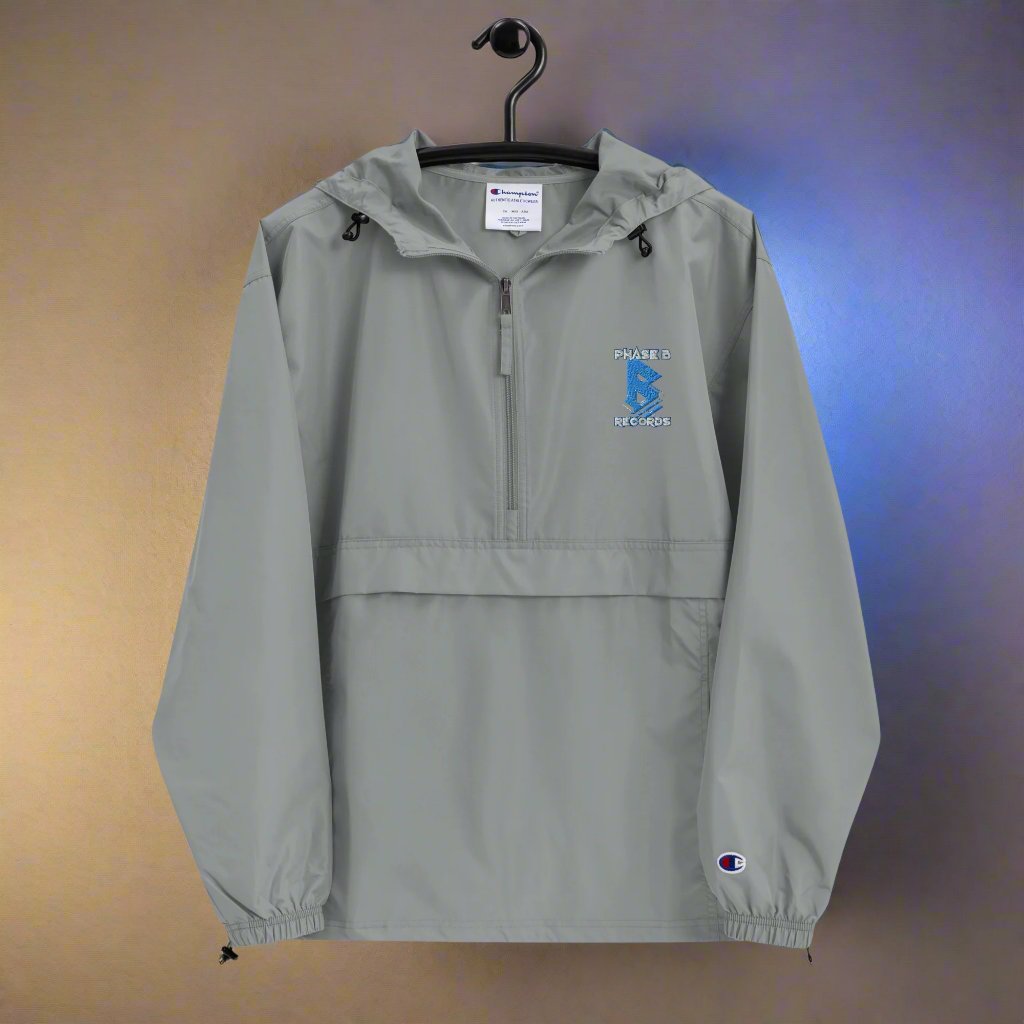 Phase B Records Embroidered Champion Packable Jacket - Free Delivery! Rock / Metal / Electronic / EDM / Underground - Alternative Apparel and Merch Only from Phase B Records.