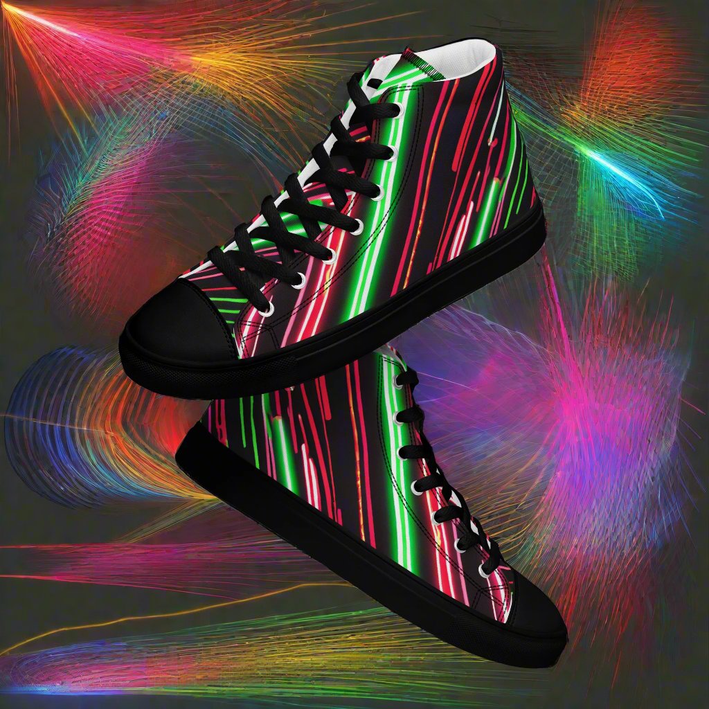 Phase B Records Women’s high top canvas shoes - Free Delivery! Rock / Metal / Electronic / EDM / Underground - Alternative Apparel and Merch Only from Phase B Records.