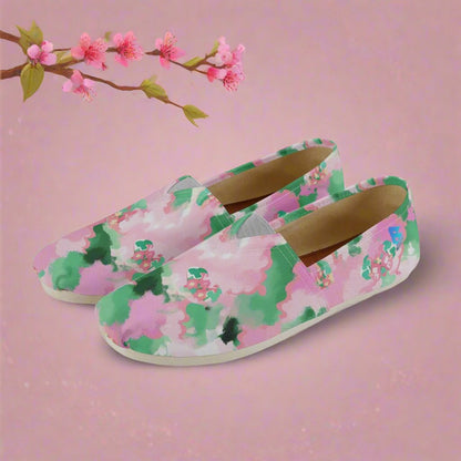 Pink Blossom Canvas Toms Shoes - Rock/Metal/Underground -Alternative Footwear