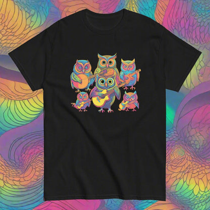 Psychedelic Owls Unisex classic tee - Free Delivery! Reggae / Dub / Ska / Ska punk / Punk - Alternative Apparel and Merch Only from Phase B Records.
