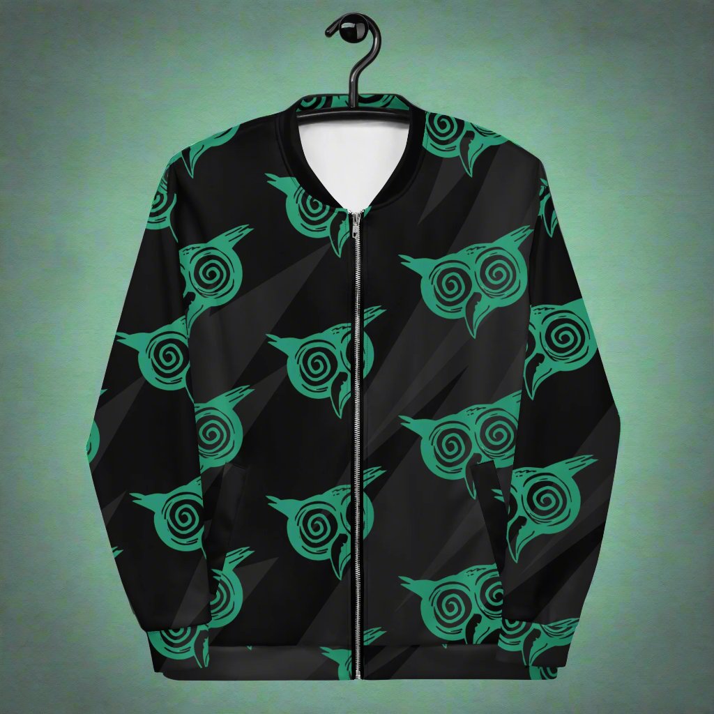 Wiservice Owl Unisex Bomber Jacket - Free Delivery! Reggae / Dub / Ska / Ska punk / Punk - Alternative Apparel and Merch Only from Phase B Records.