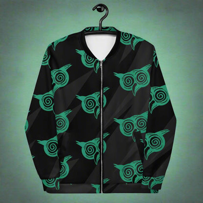 Wiservice Owl Unisex Bomber Jacket - Free Delivery! Reggae / Dub / Ska / Ska punk / Punk - Alternative Apparel and Merch Only from Phase B Records.