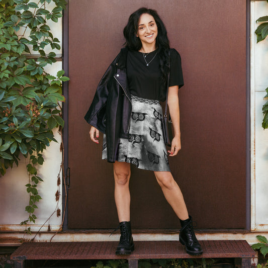 Wiservice Owls Skater Skirt - Free Delivery! Reggae / Dub / Ska / Ska punk / Punk - Alternative Apparel and Merch Only from Phase B Records.