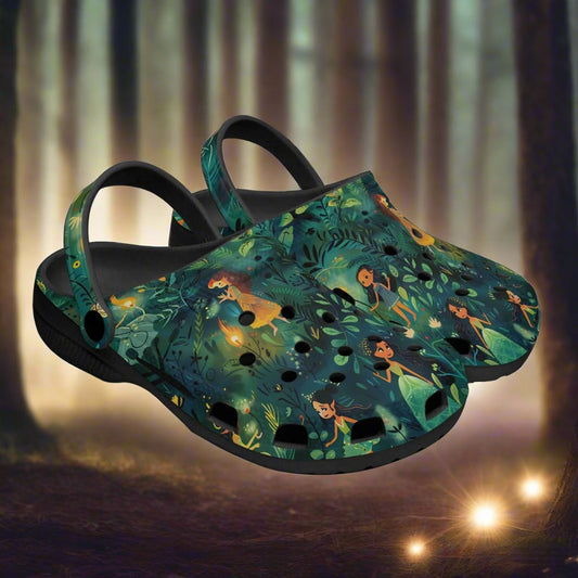 Woodland Fairies Rok-Clogs - Alternative Art Clogs for Men/Women/Kids