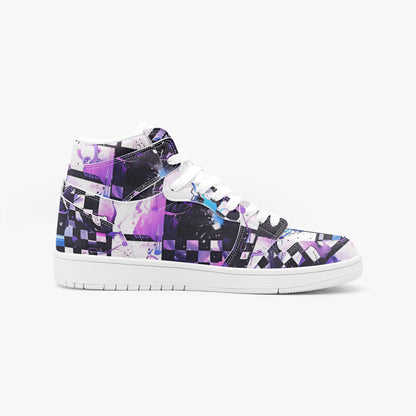 Ska Checker High-Top Leather Sneakers