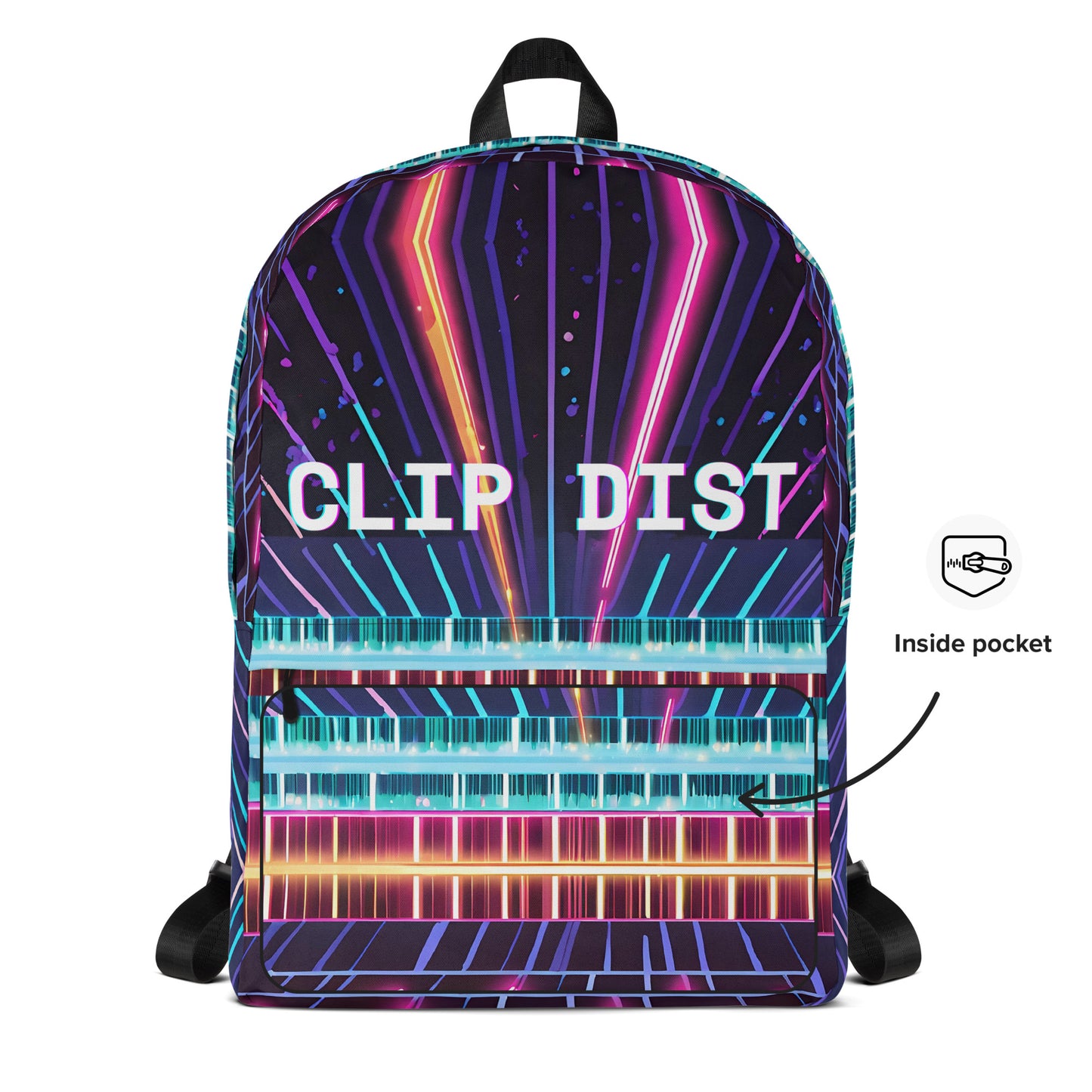 Clip Dist. Backpack - Free Delivery! Rock / Metal / Electronic / EDM / Underground - Alternative Apparel and Merch Only from Phase B Records.