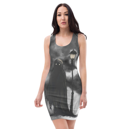 Ghost tie dye effect Bodycon dress