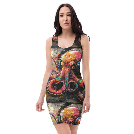 Rockin' Octopus Bodycon dress