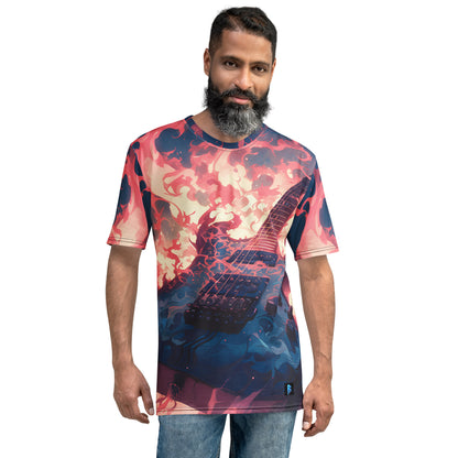 Flaming Guitar Men's t-shirt! Rock out in this one..