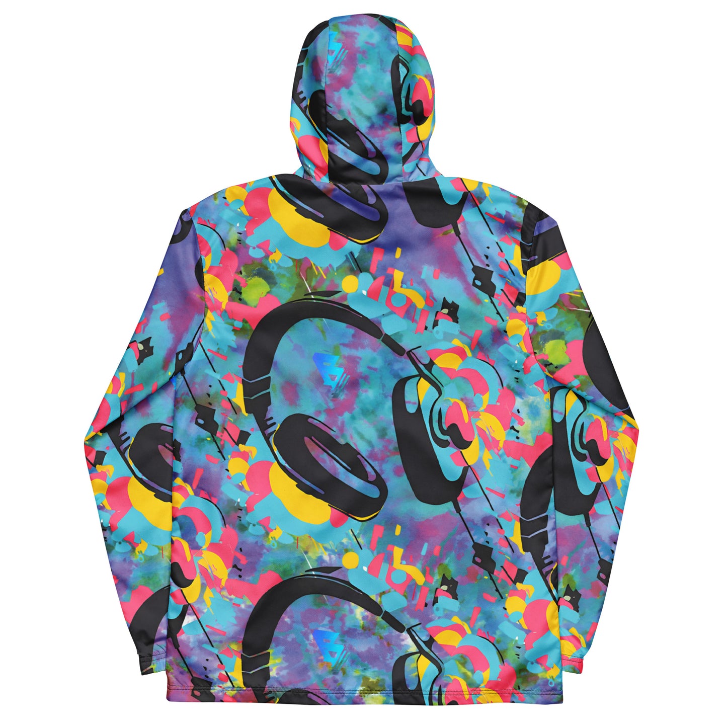 Phase B Headphones Men’s windbreaker - Free Delivery! UK Techno / EDM / Electronic Graphic Merch / Alternative Apparel and Merch Only from Phase B Records.