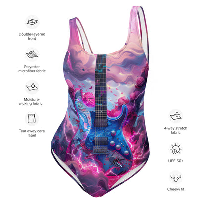 Guitar Pink Swimsuit