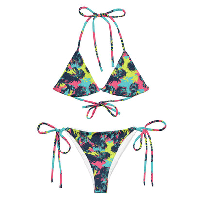 Neon Zombies recycled string bikini