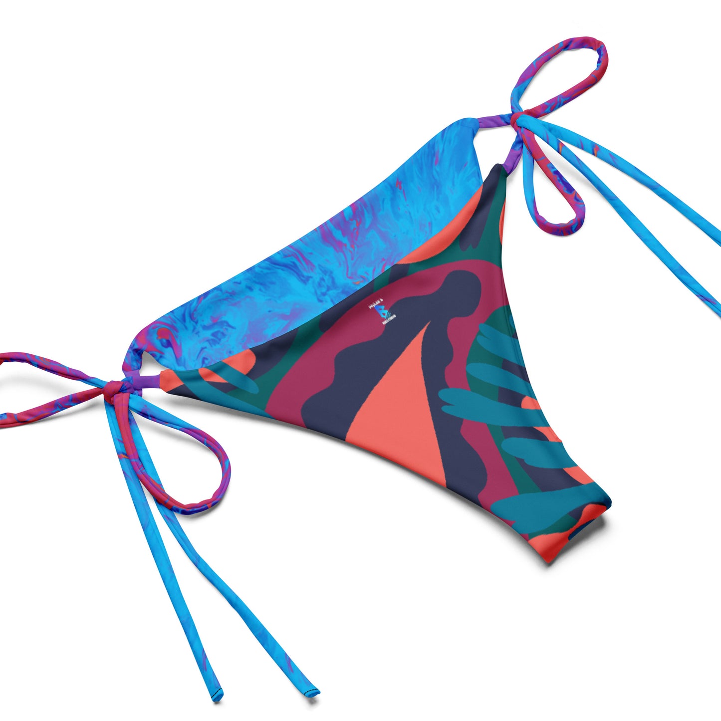 Neon Beach recycled string bikini