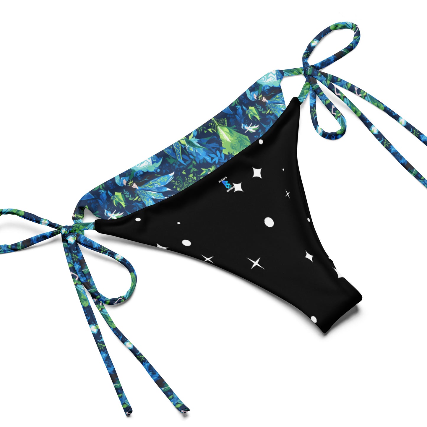 Blue Fairies recycled string bikini