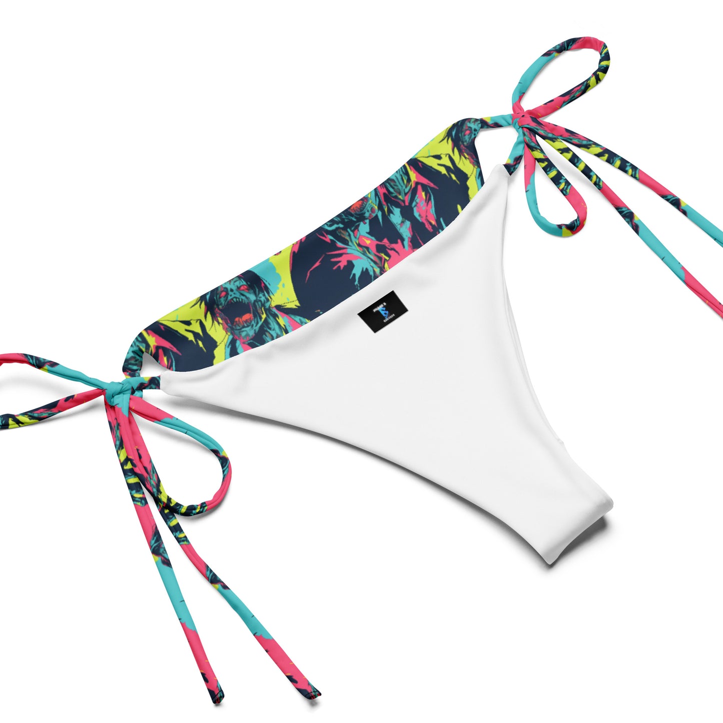 Neon Zombies recycled string bikini