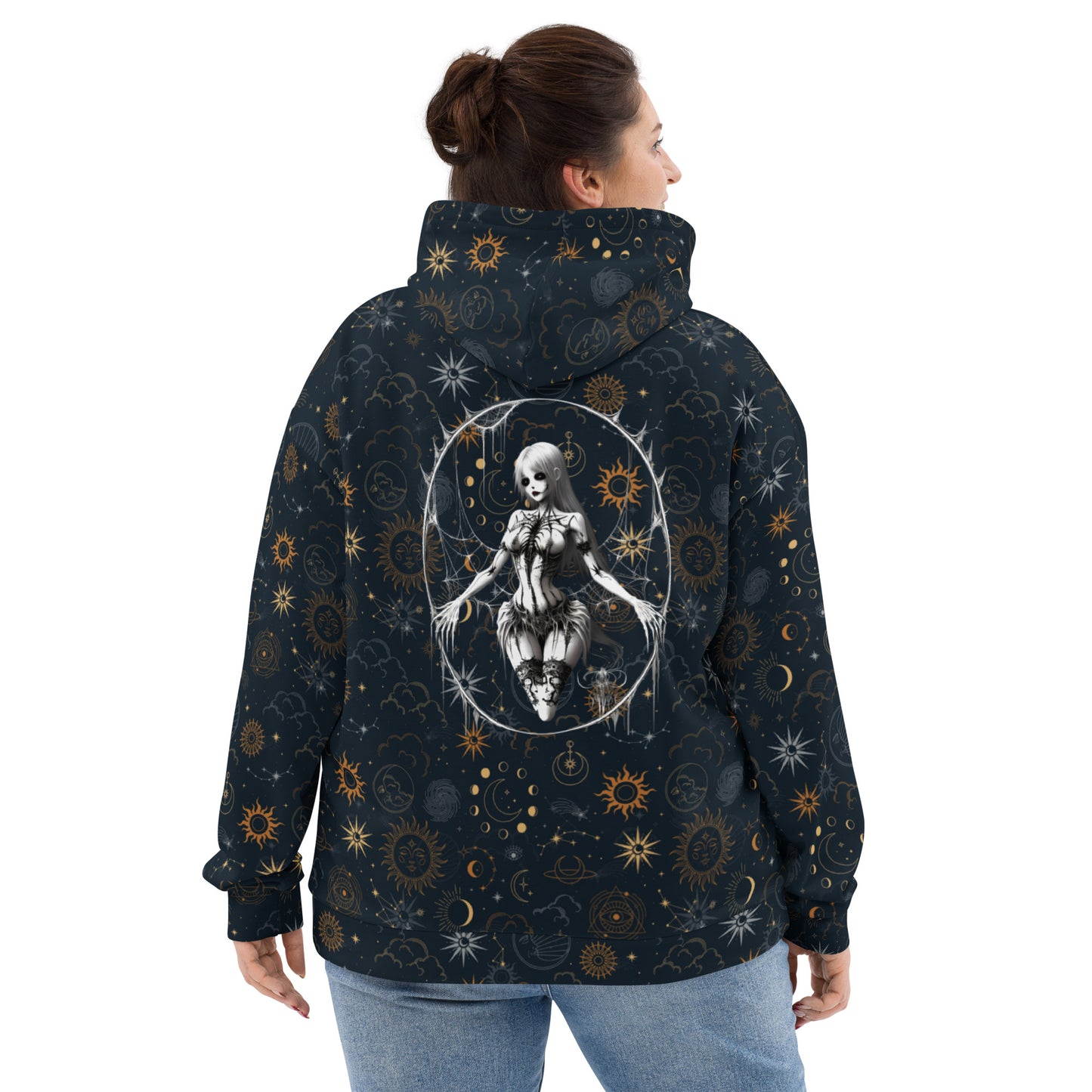 Pinup Spider Girl Unisex Hoodie