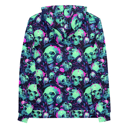 Turquoise Skulls Unisex Hoodie