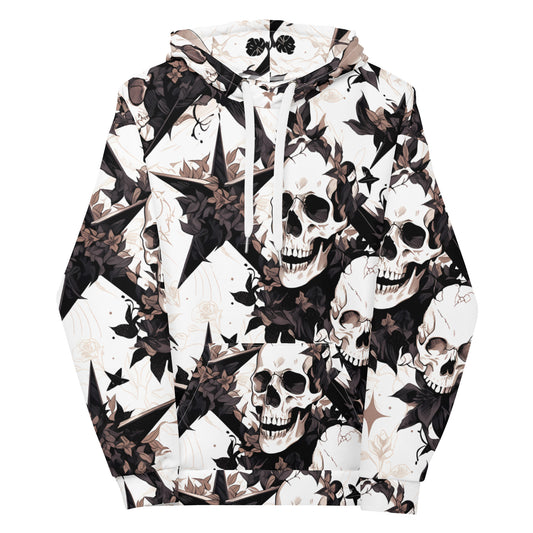 Black Star Skulls Unisex Hoodie