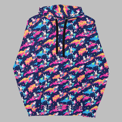 Bunnies in Space Unisex Hoodie