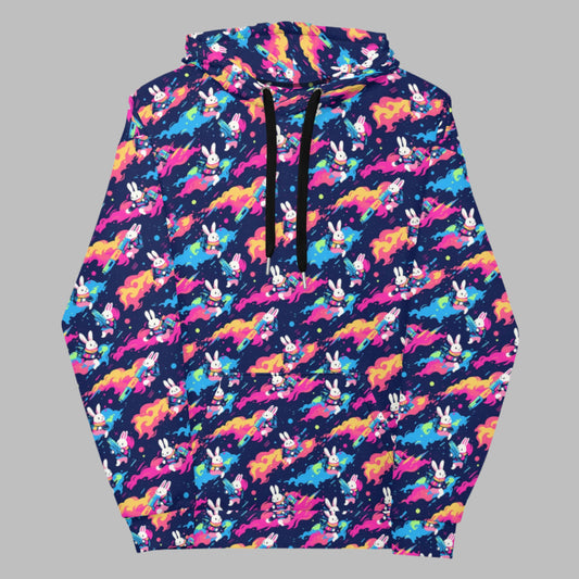 Bunnies in Space Unisex Hoodie