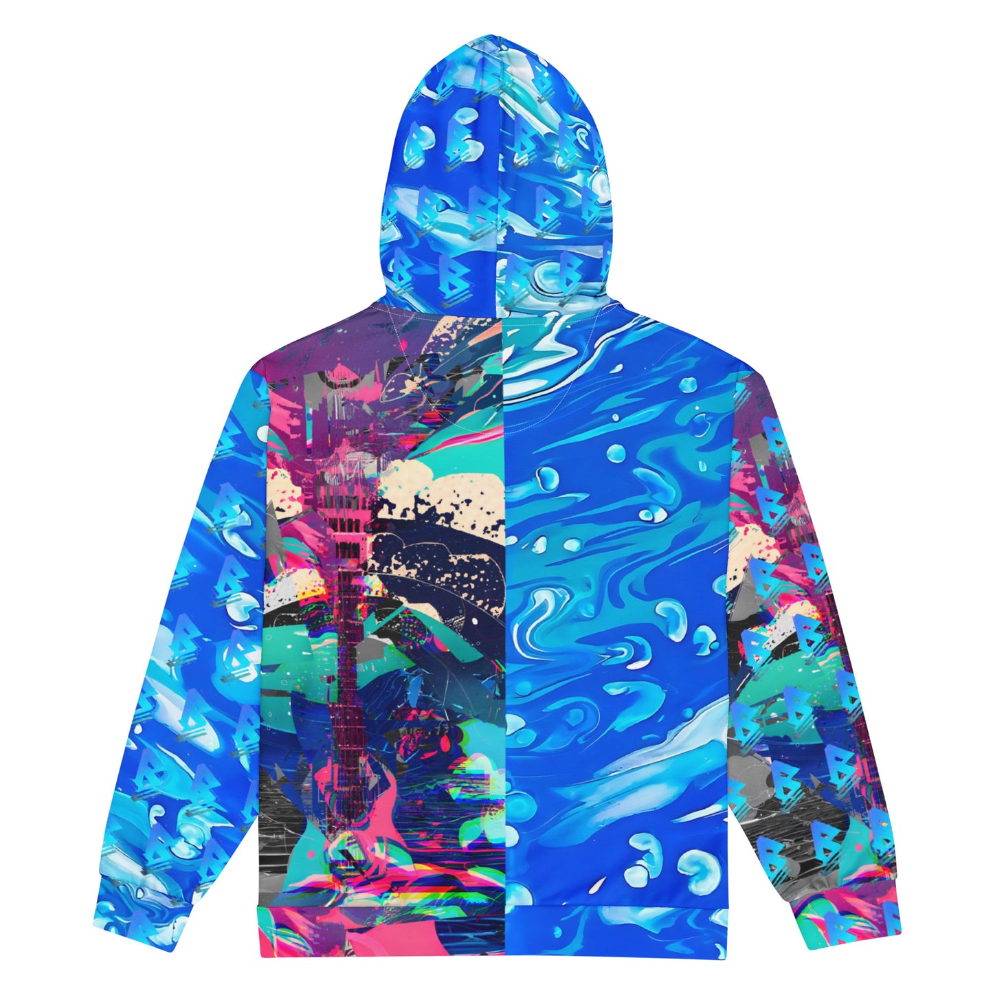 Jess Lewis Seafoam & Andromeda Unisex zip hoodie - Free Delivery! Rock / Mathrock / Progressive / Jazz Fusion - Alternative Apparel and Merch Only from Phase B Records.