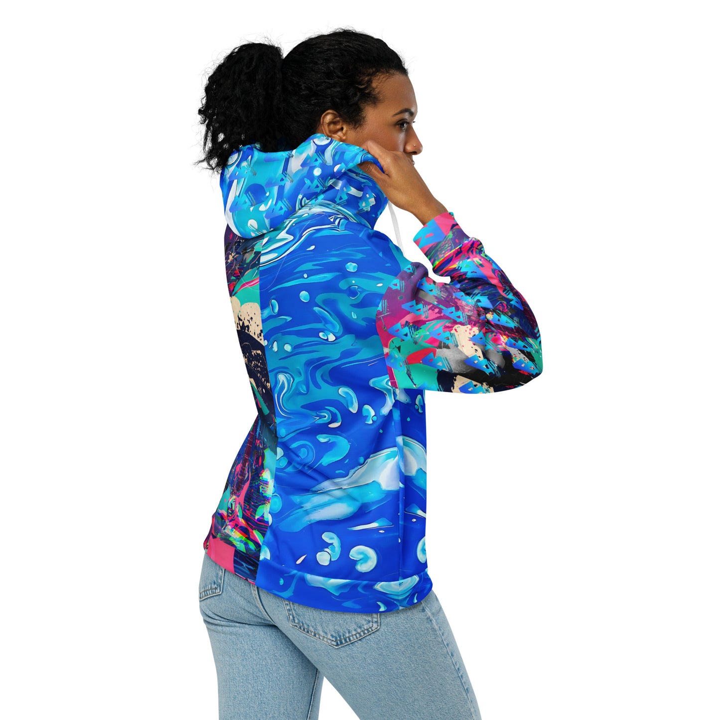 Jess Lewis Seafoam & Andromeda Unisex zip hoodie - Free Delivery! Rock / Mathrock / Progressive / Jazz Fusion - Alternative Apparel and Merch Only from Phase B Records.