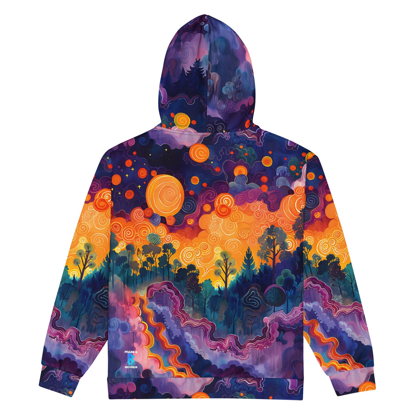 Abstract Sky Unisex zip hoodie –  Free Delivery! Rock / Metal / Gothic / EDM / Clubwear - Alternative Apparel Only from Phase B Records. Plus Size to 6XL