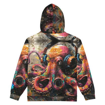 Rockin' Octopus Unisex zip hoodie