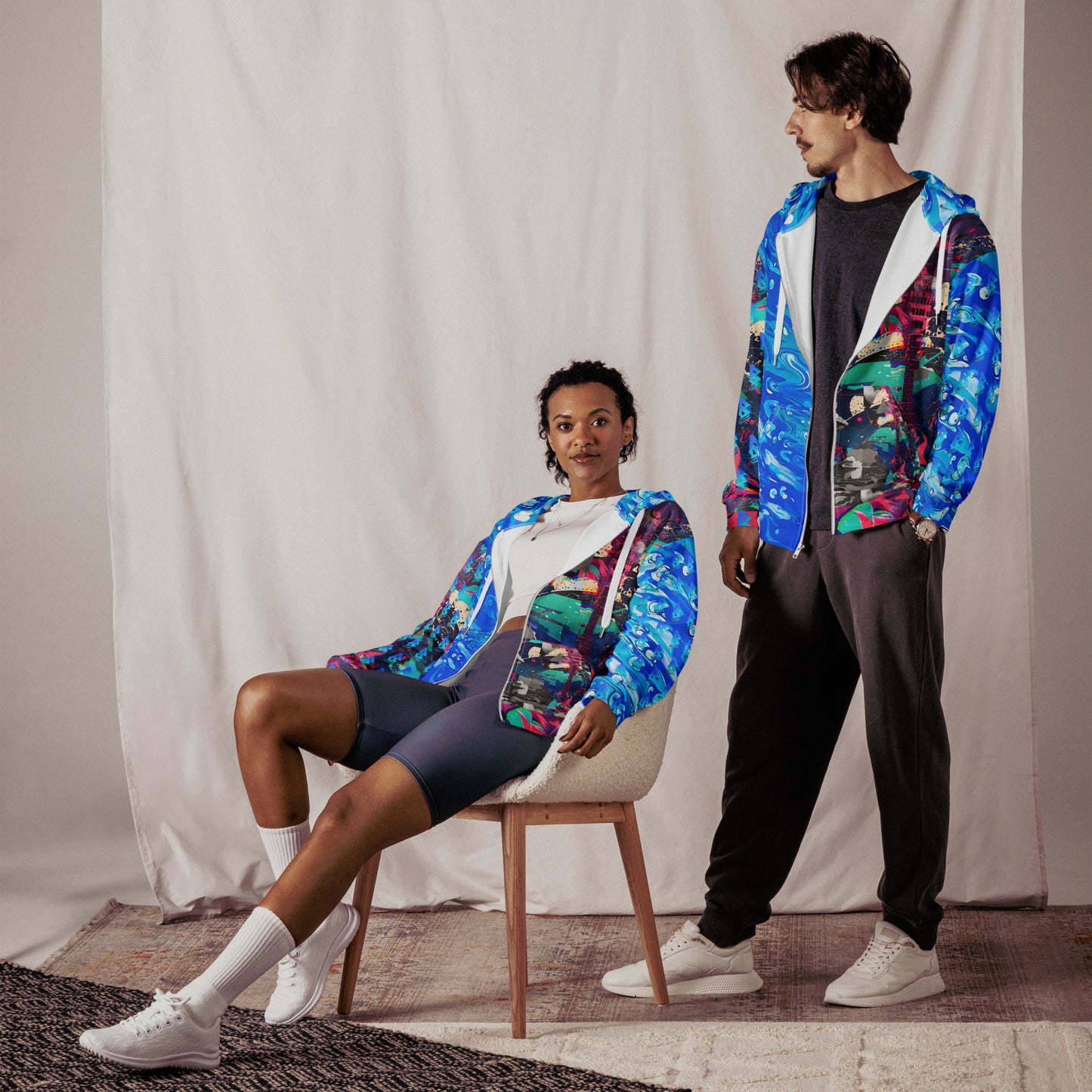 Jess Lewis Seafoam & Andromeda Unisex zip hoodie - Free Delivery! Rock / Mathrock / Progressive / Jazz Fusion - Alternative Apparel and Merch Only from Phase B Records.