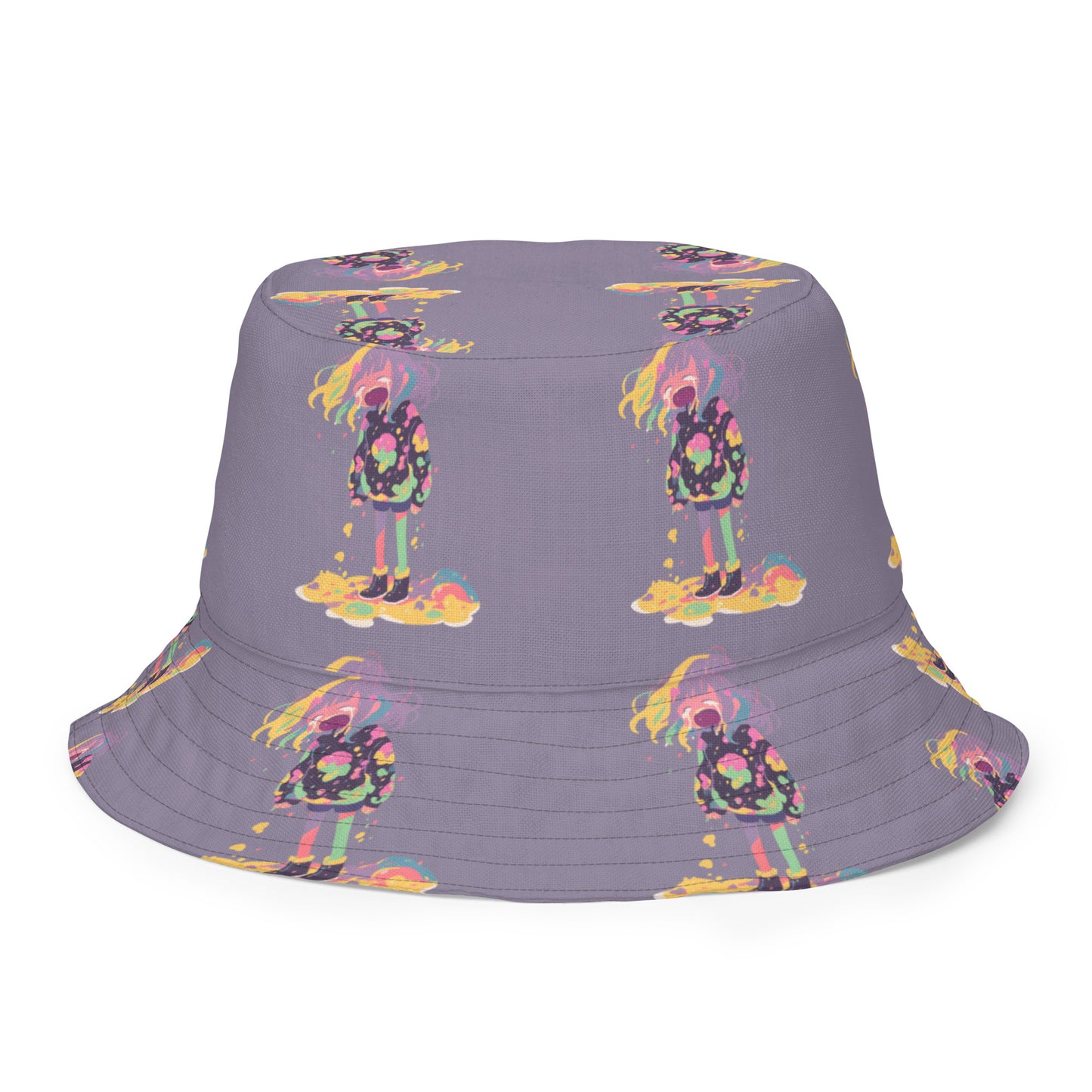 Anime Rain Girl Reversible bucket hat