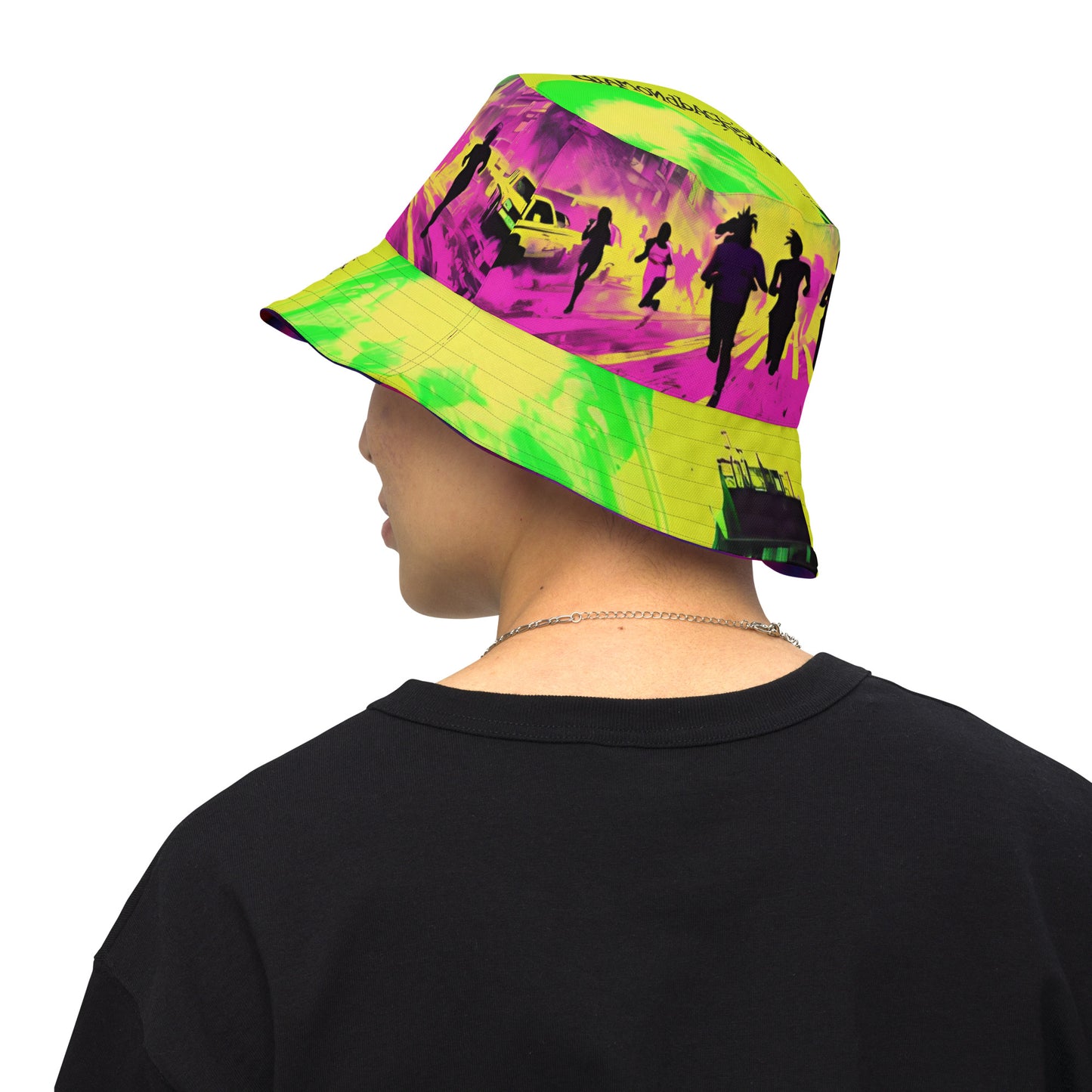 Diamondback Kid TIMES UP Reversible bucket hat- Free Delivery! Hip-Hop / EDM / Underground - Alternative Apparel and Merch Only from Phase B Records.