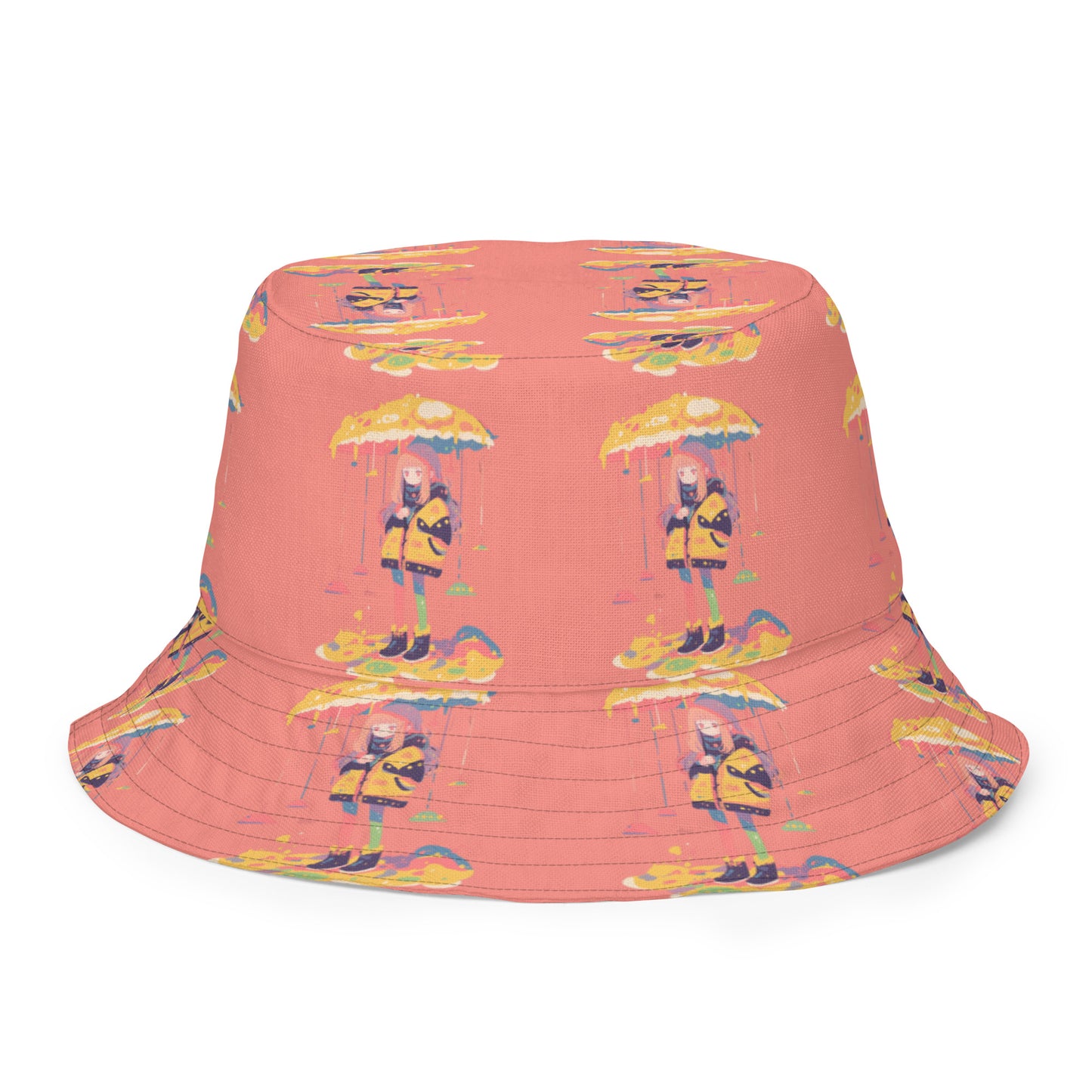 Anime Rain Girl Reversible bucket hat