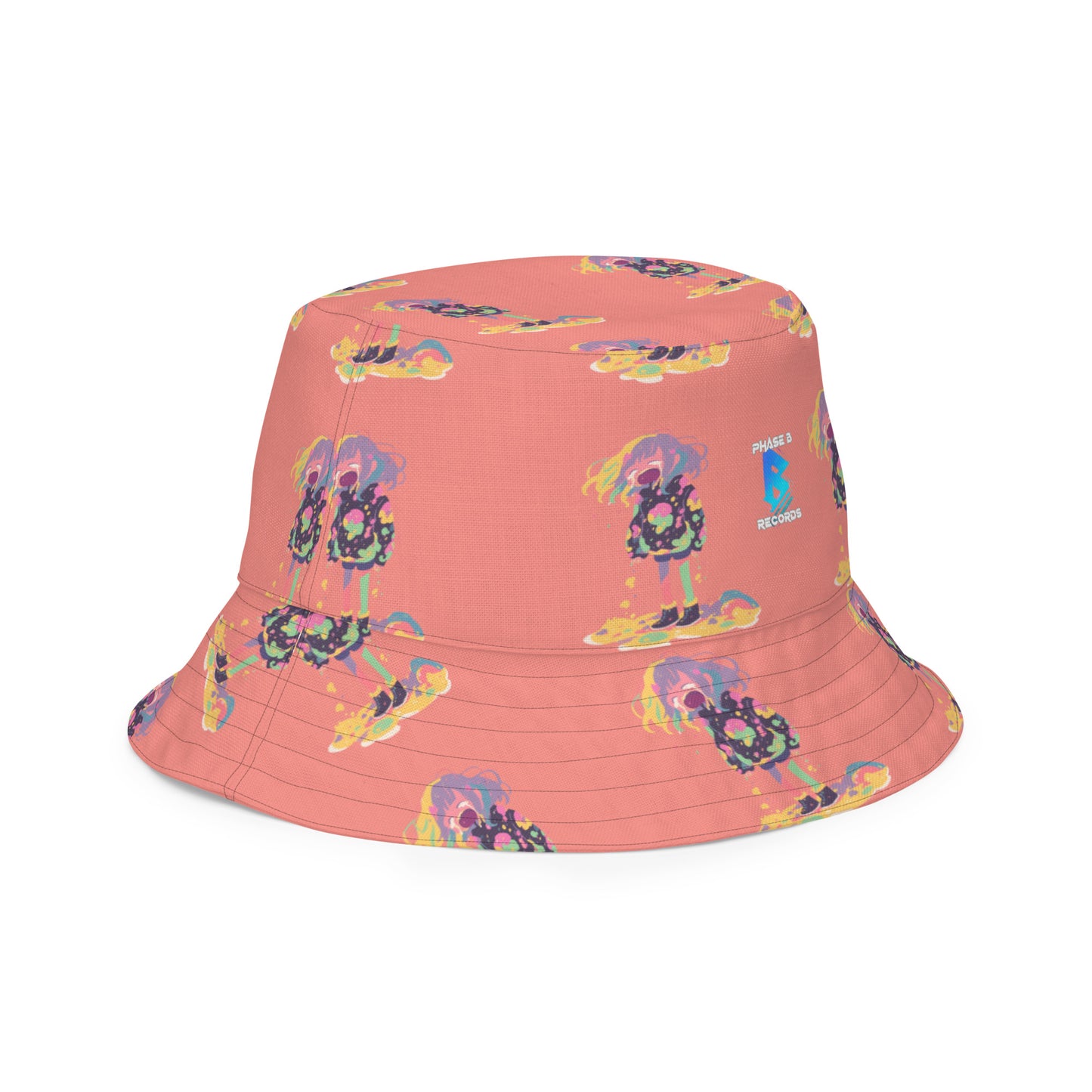 Anime Rain Girl Reversible bucket hat