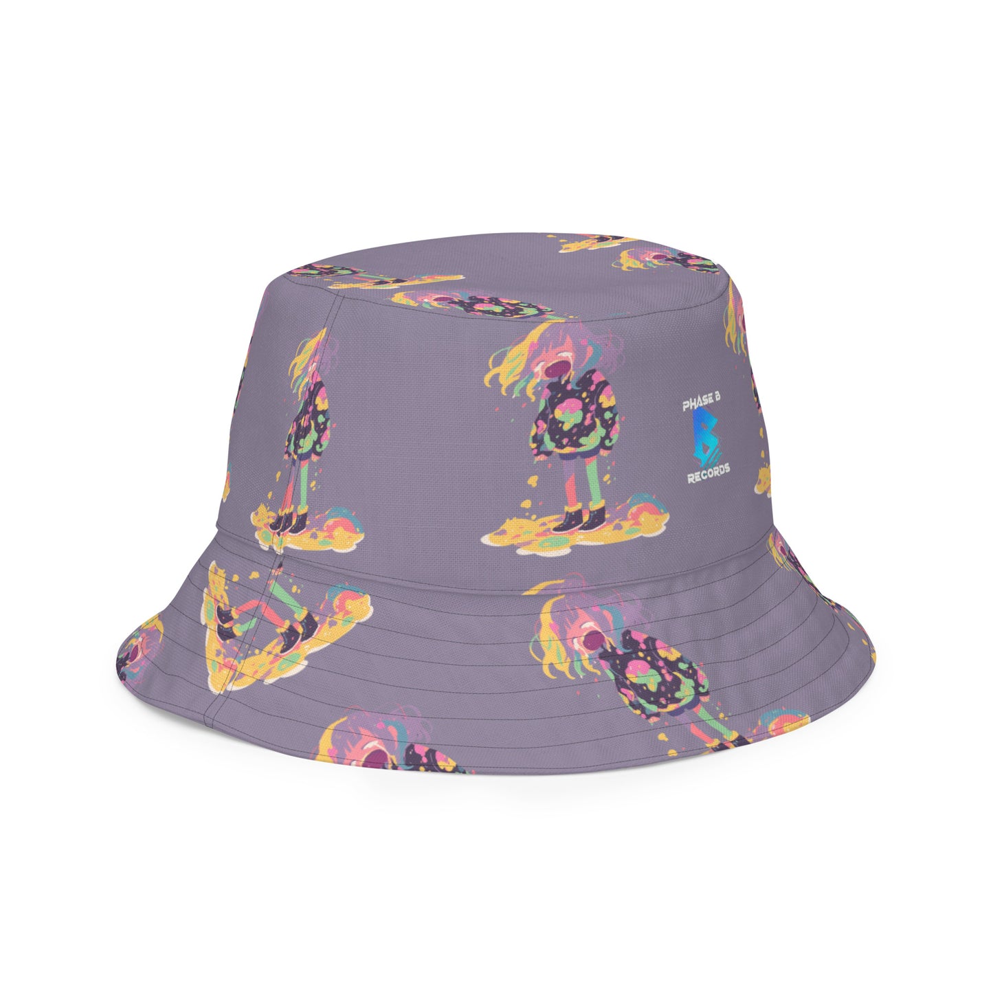 Anime Rain Girl Reversible bucket hat