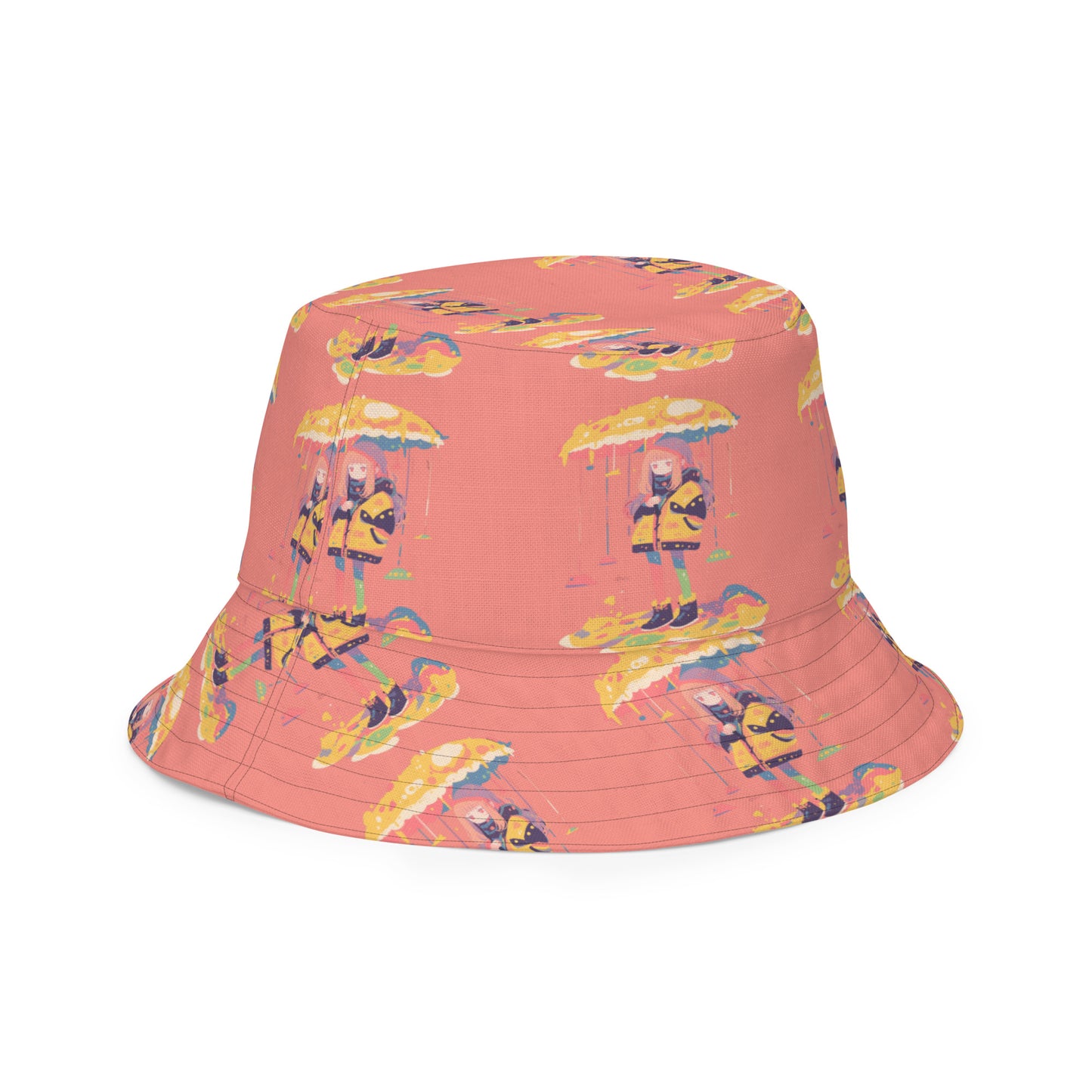 Anime Rain Girl Reversible bucket hat