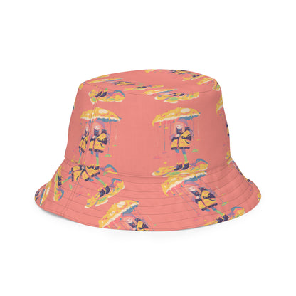 Anime Rain Girl Reversible bucket hat