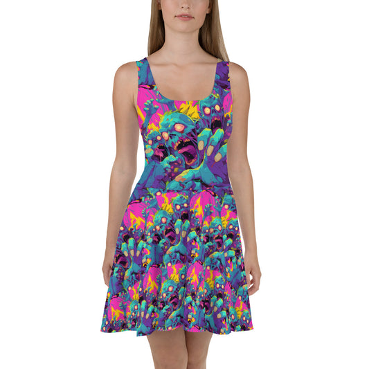 Zombie Attack Skater Dress