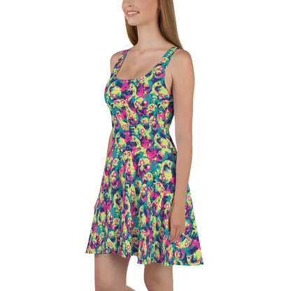 Neon Zombies Skater Dress