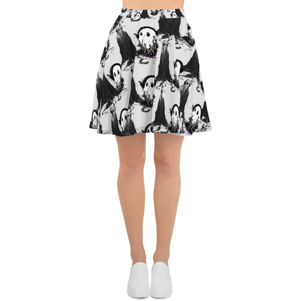 Ghosts Skater Skirt