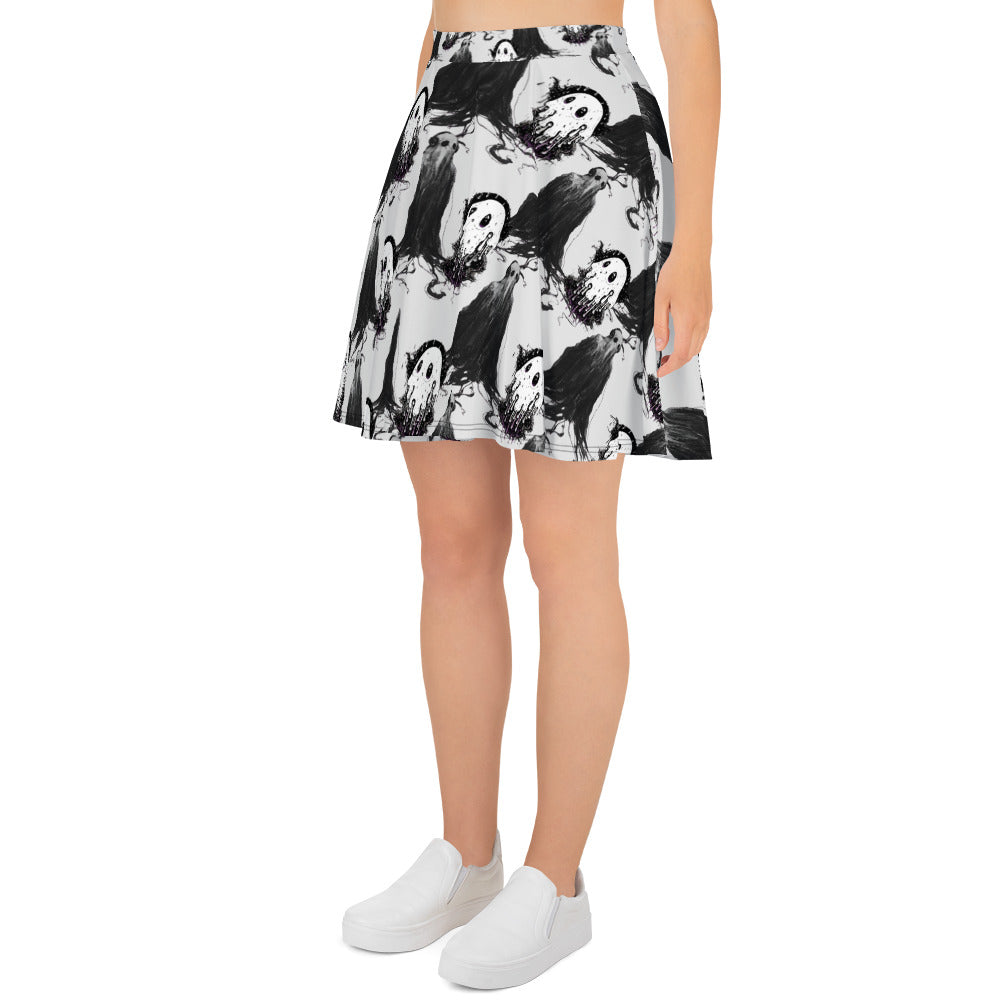 Ghosts Skater Skirt