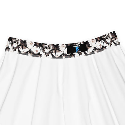 Black Star Skulls Skater Skirt