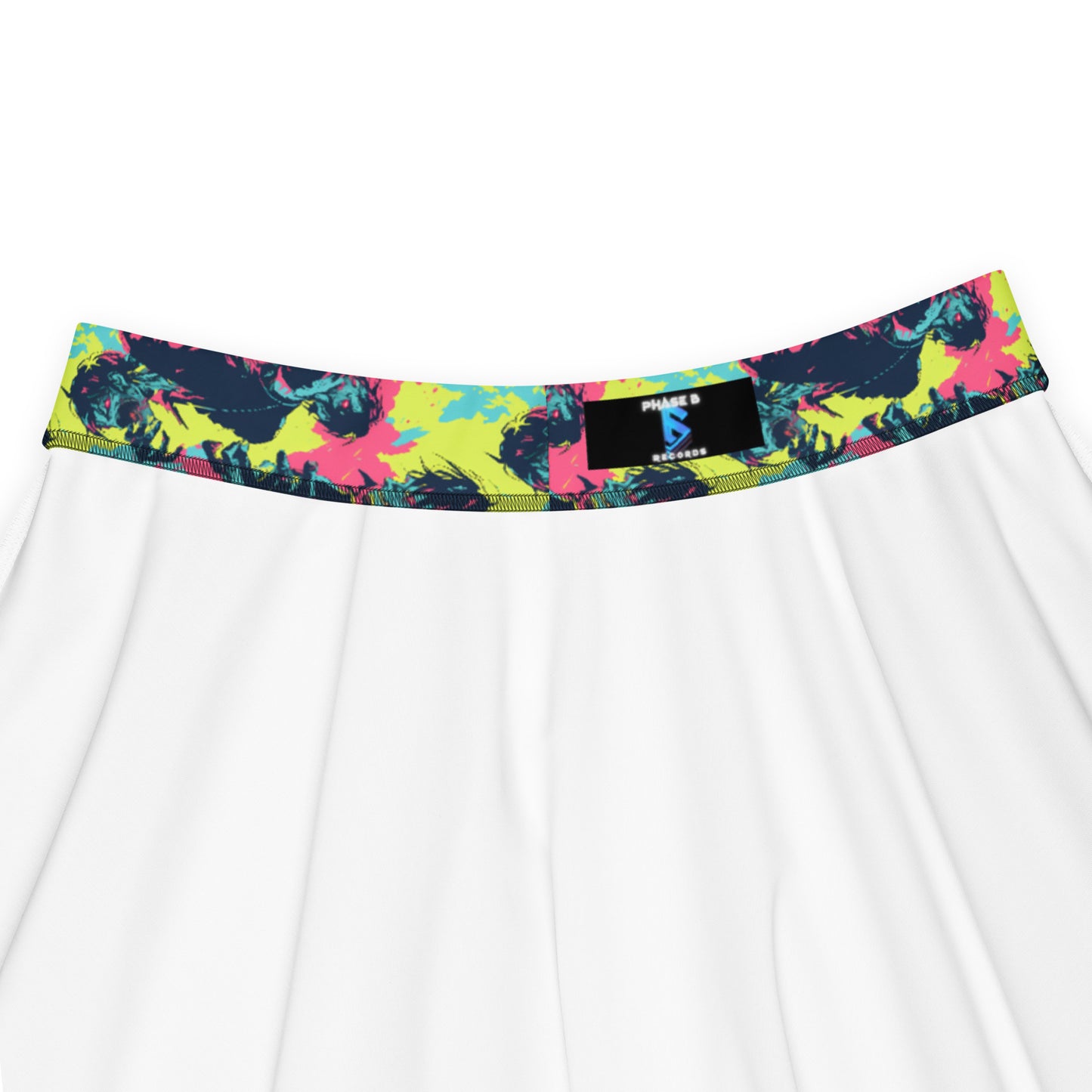 Neon Zombies Skater Skirt