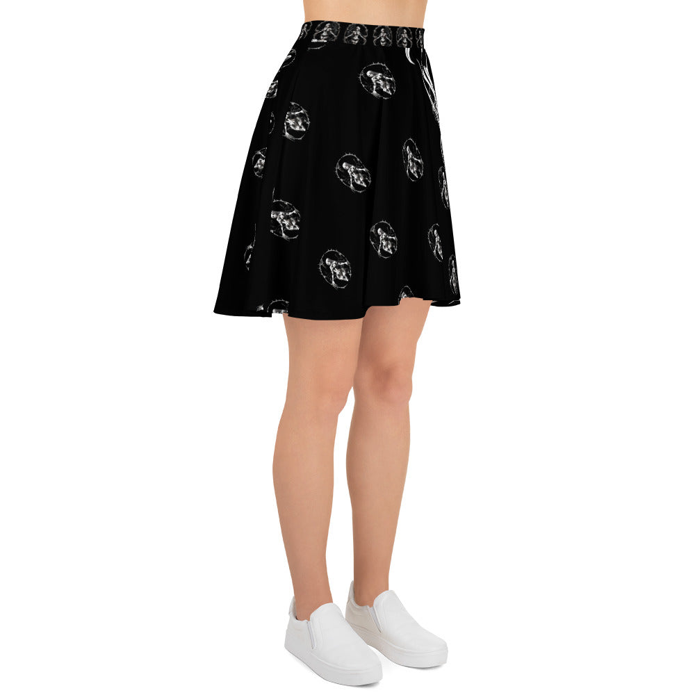 Pinup Spider Girl Skater Skirt