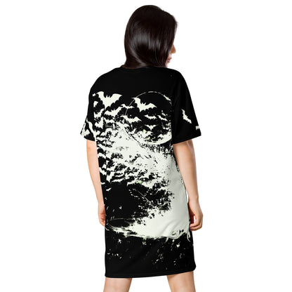 Moon & Bats T-shirt dress