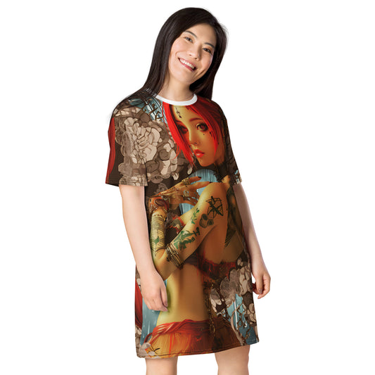 Pinup Girl Graphic T-shirt dress